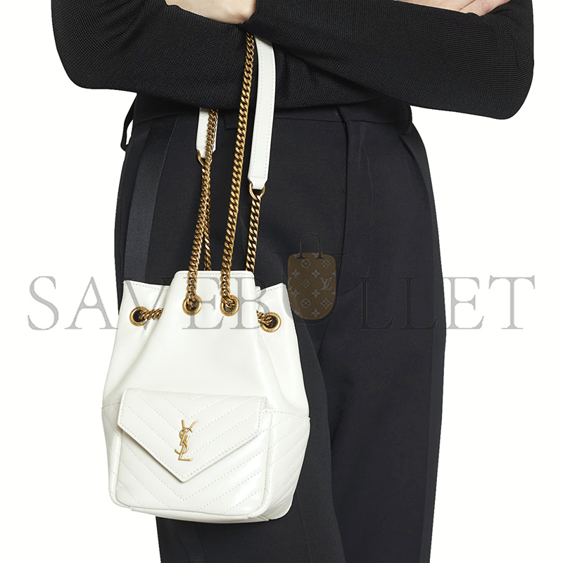 Y*L joe mini bucket bag in smooth leather 401222209408 (19*13*13cm)